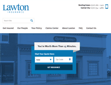 Tablet Screenshot of lawtoninsurance.com